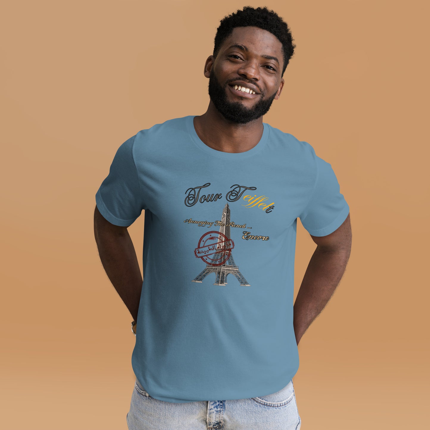 Tour Teiffelt T-shirt قميص برج تيفلت نصف كم